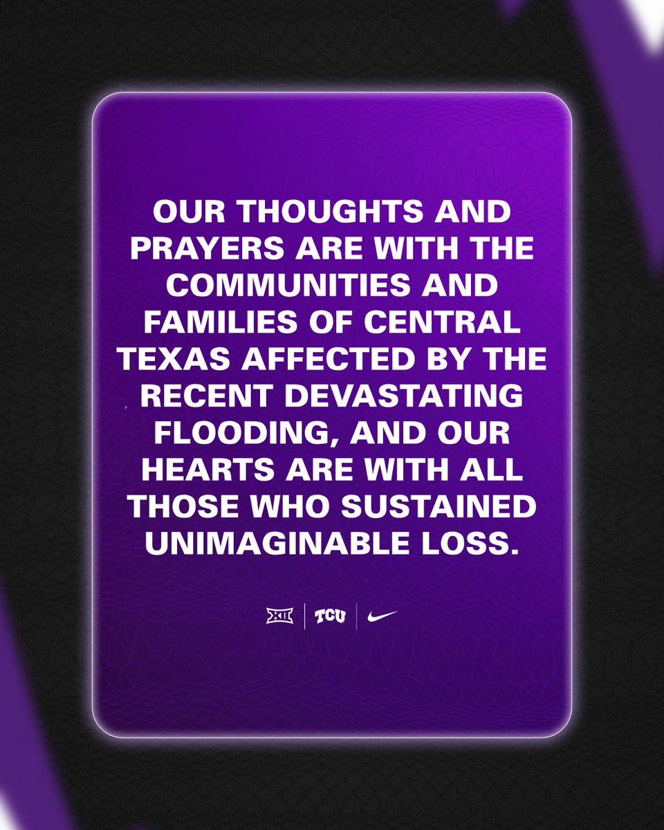 Our thoughts and prayers are with the communities and families of Central Texas affected by the recent devastating flooding, and our hearts are with all those who sustained unimaginable loss.
