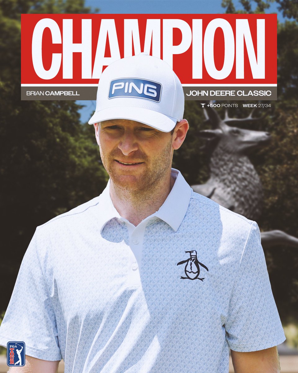 Mowing over the competition @JDClassic 🚜

Brian Campbell becomes the sixth multiple winner this season!