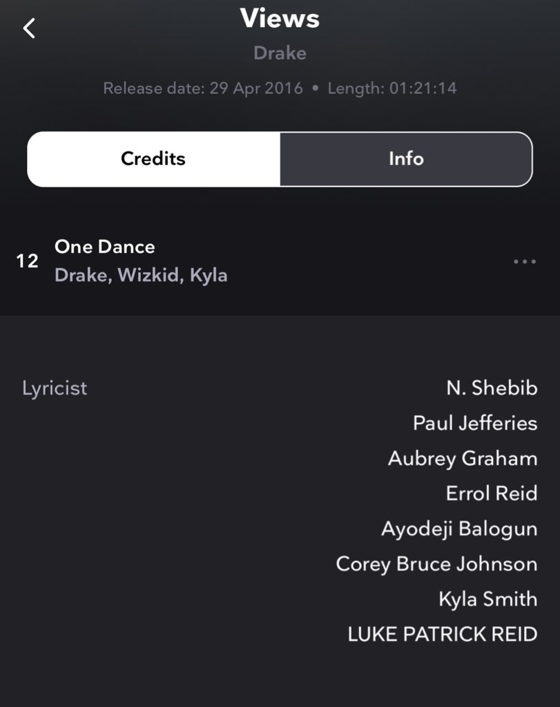 WizkidtheLegend's tweet photo. E shock you? Over here, I don't speak other language apart from facts. Wizkid is the most credited artist in One Dance. For the record. 
1. Producer 2. Composer. 3. Lyricist 4. Co-Producer 5. Featured Artist. 
Give me contrary receipts pls. No explanation needed 🤞🏿 https://t.co/tZ8MHXM2ns