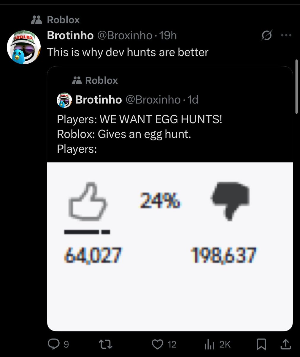 BLOX's tweet image. This dude’s entire page is just ragebaiting about The Hatch 😭