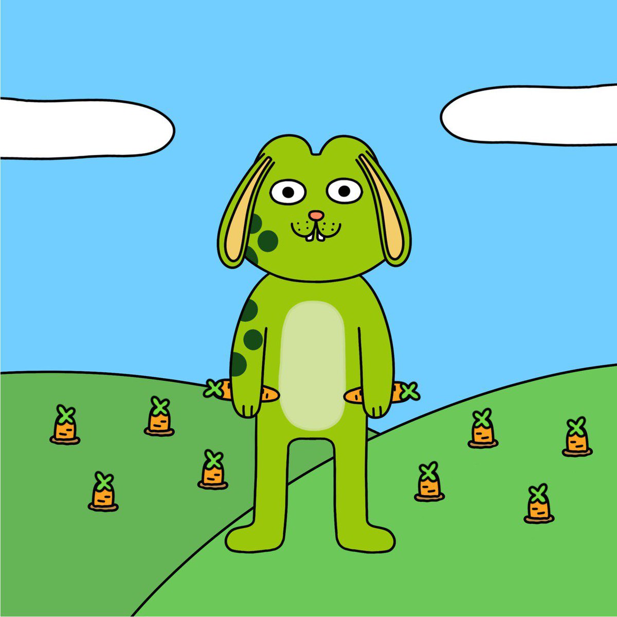 The carrots are making me see #frogger moon in the future!