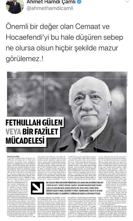 Ahmet Hamdi Çamlı'nın  'katıldıkları'