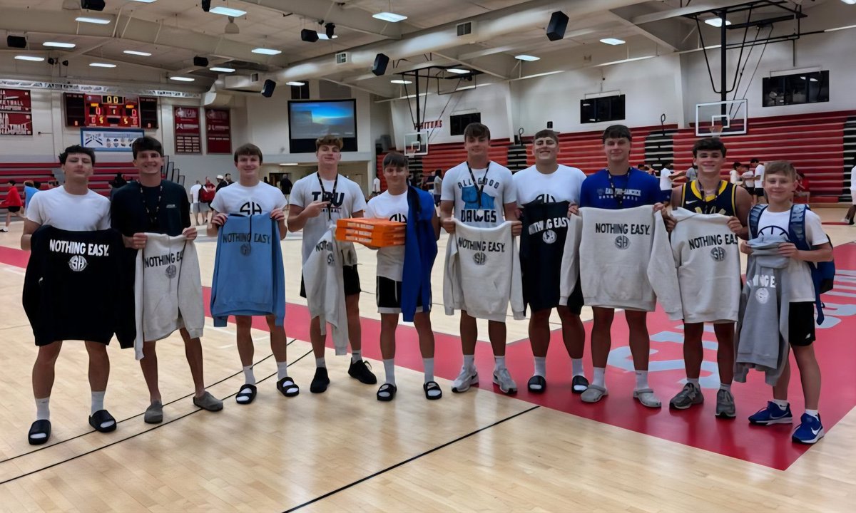 Great Weekend at <a href="/SuperHoopsCamp/">Super Hoops Bball</a> to end June! Went 7-3 and won runner up in Varsity D Bracket! Had a great time and definitely improving as a team! Thanks Coaches and <a href="/IWUHoops/">IWU Hoops</a> <a href="/EHHoops/">EHHoops</a>.