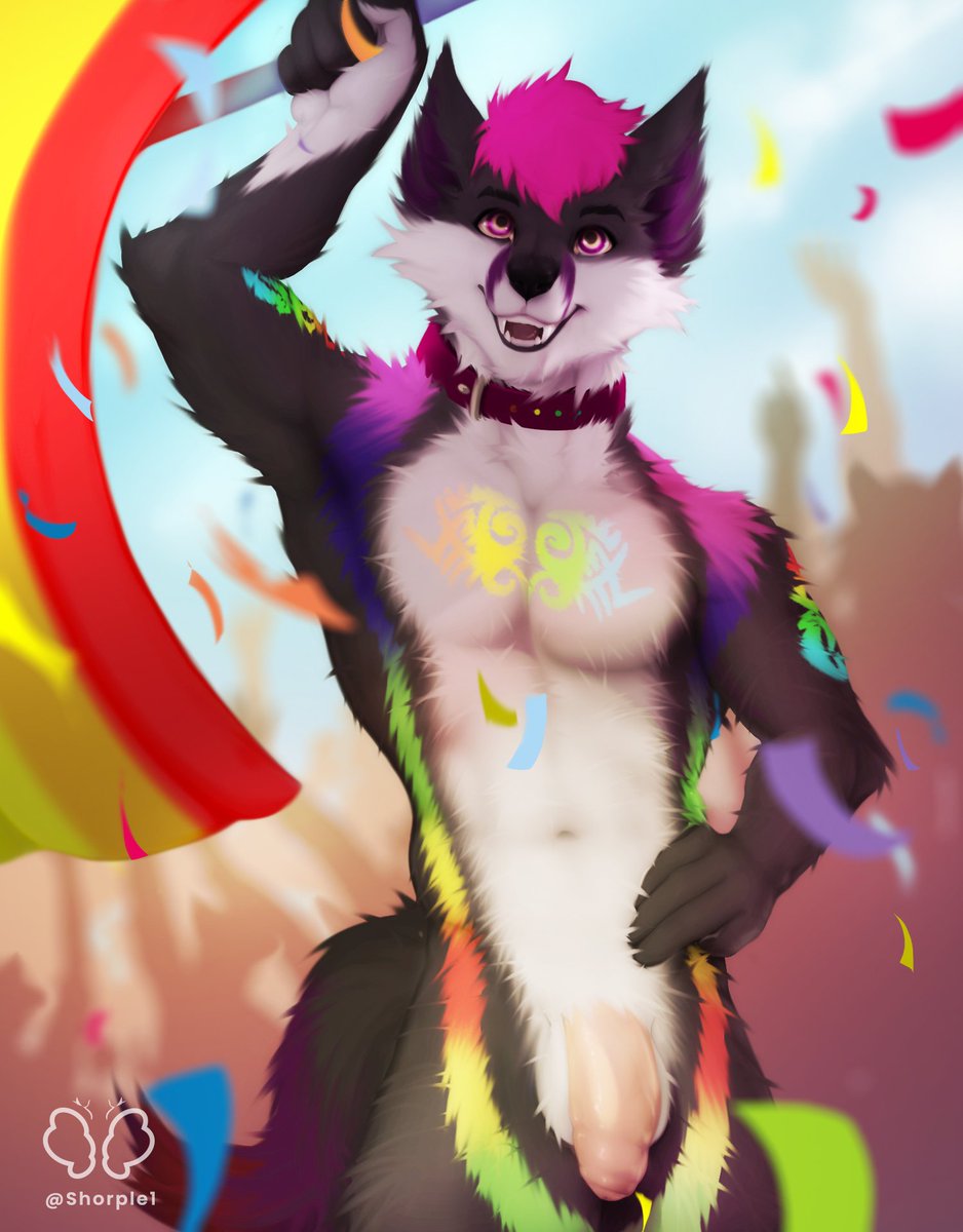 Pride parade 
YCH for <a href="/Mannot21/">SargeP(Christopher Woodward)</a>
Managed by <a href="/VaeruffMS/">Vaeruff Management Services</a>
#furry #yiff #commission #ych #pride