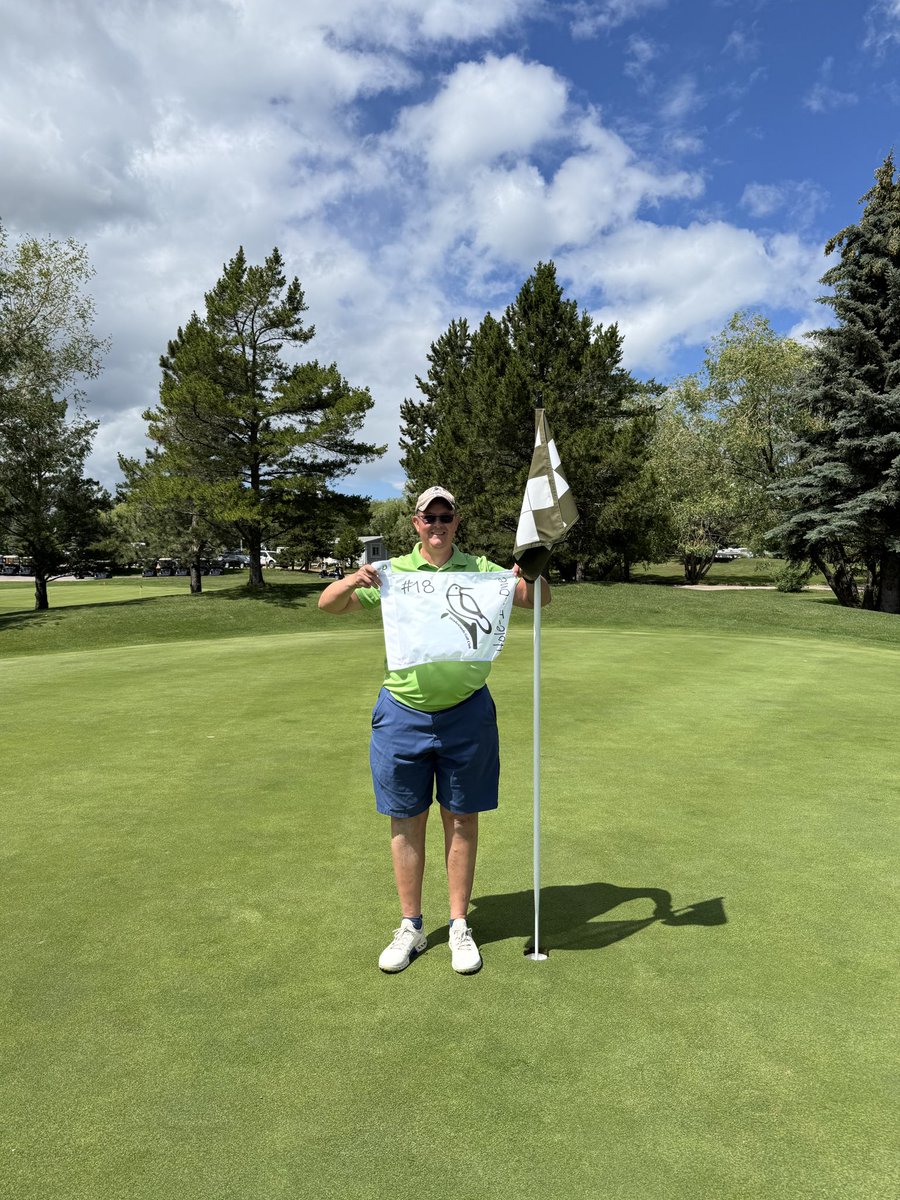 HOLE-IN-ONE 🎯 Congrats to Sean Tomlinson who got an ACE today on Hole #18 ⛳️ Great Job Sean 👍