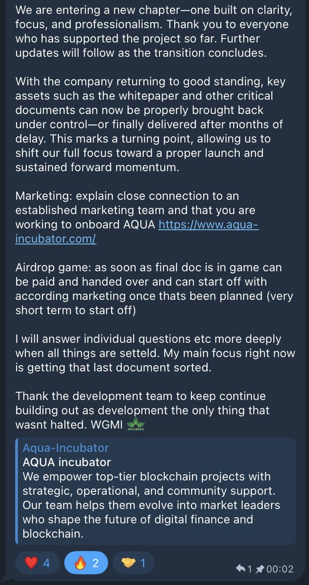 cryptonite chris ☀️🍃 (@cryptonite_0xc) on Twitter photo Good morning,
SOLAREUM is getting a new CEO. He is a co-founder, a legend, and well known: <a href="/Sunshine81628/">Sunshine 太陽 🌞</a>
A new team will be formed and things will start looking up again. It will take a little while longer until everything has been handed over.
MY SUPPORT IS GUARANTEED! Good morning,
SOLAREUM is getting a new CEO. He is a co-founder, a legend, and well known: <a href="/Sunshine81628/">Sunshine 太陽 🌞</a>
A new team will be formed and things will start looking up again. It will take a little while longer until everything has been handed over.
MY SUPPORT IS GUARANTEED!