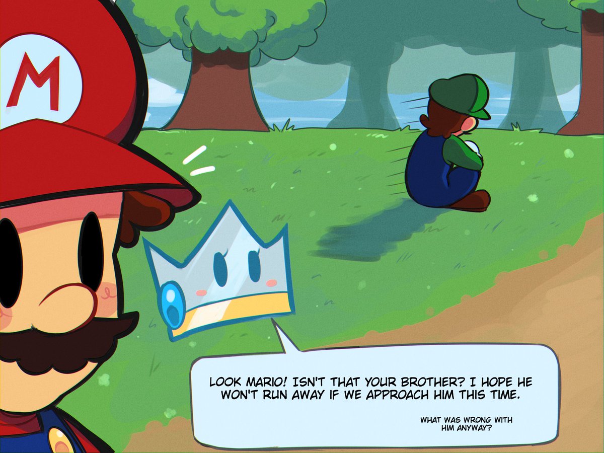 Lisuchi_'s tweet photo. I've been trying so hard to motivate myself to get back to Sticker Star and I only found out today that Luigi appeared as an easter egg with 0 dialogue and I found it so hilariously bad that I had to make my own theory to that
#SPM #SuperPaperMario #StickerStar https://t.co/OPkk20NrfL