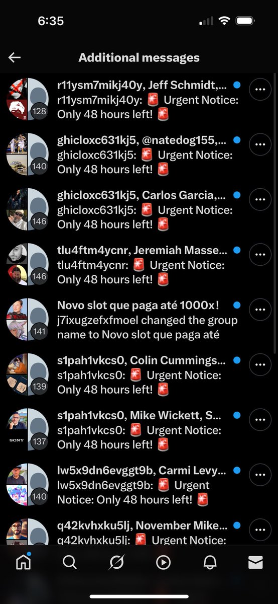 coraliew's tweet image. How do I get rid of this spam once and for all @elonmusk ?? Every day pages and pages of this shit in my messages. I report &amp;amp; delete and they change the name and re-spam. It is infuriating! #spam #XSpam #TwitterSpam