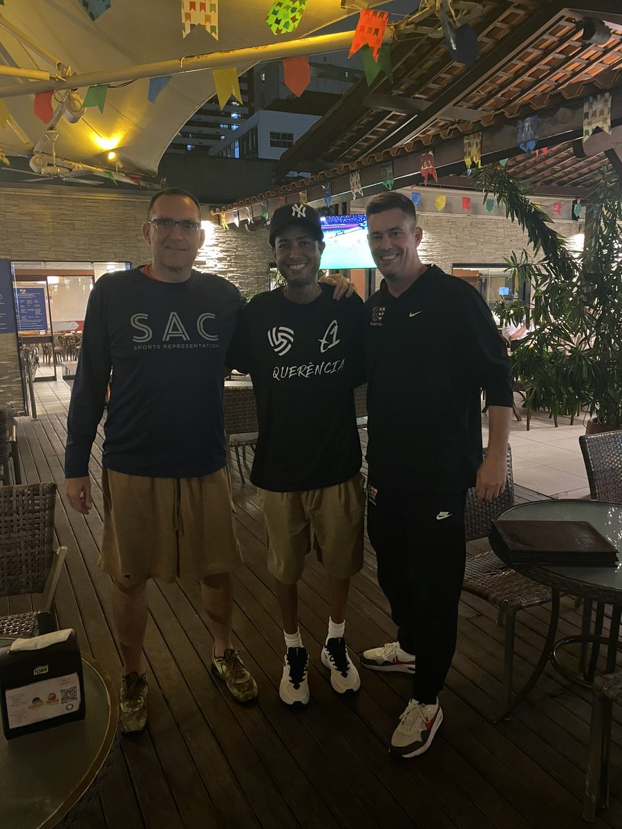 coache_graves's tweet image. We made it to Recife Brazil! Beyond thankful for this opportunity and this group of men! Can’t wait to get in the gym tomorrow morning! @Coach_Prete