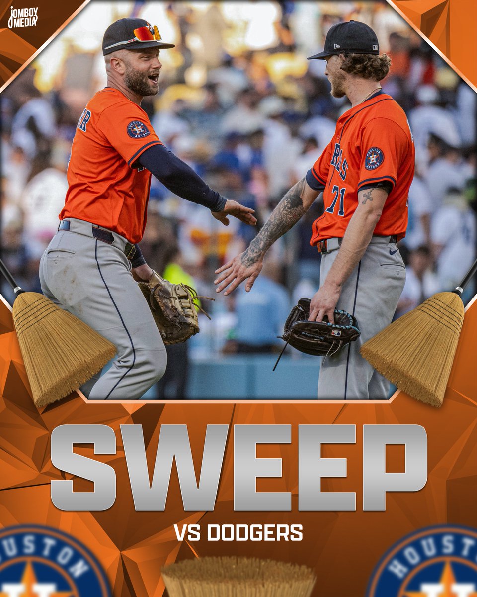 Talkin’ Baseball (@talkinbaseball_) on Twitter photo The Astros sweep the Dodgers! It's just the second time the Dodgers have been swept at home this season The Astros sweep the Dodgers! It's just the second time the Dodgers have been swept at home this season