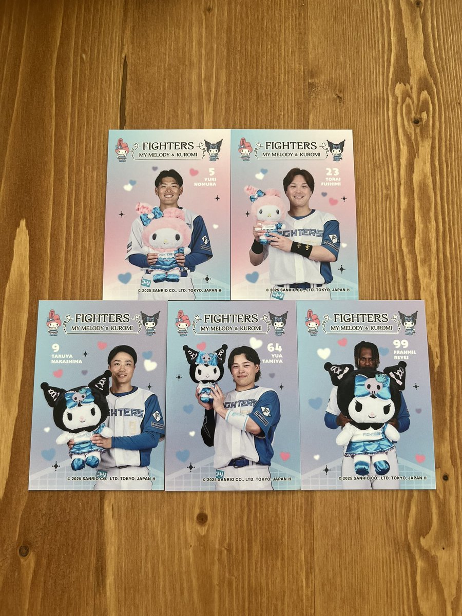 hamtgo's tweet photo. ファイターズ 交換
かわいいシリーズ トレカ

譲 →マイメロ 5野村 23伏見
         クロミ 9中島 64田宮99レイエス

求 → 7 松本 (マイメロ、クロミ)

11日、29日エスコンにて交換可能な方
お気軽にお声がけください😌 https://t.co/M9m5nprKUi