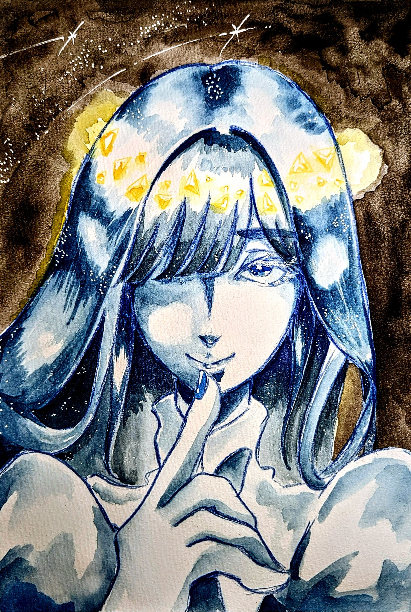 宝石画 ラピスラズリ 成功をつかむ 草 on X: