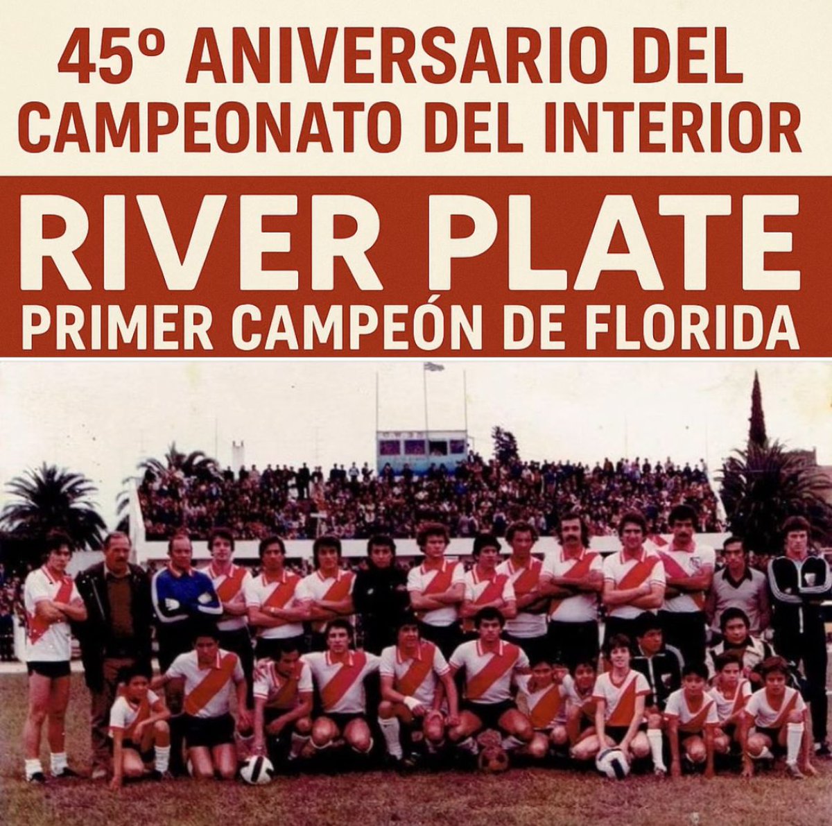 45 Aniversario de la obtención de la Primera Copa del Interior O.F.I para nuestro departamento, a todos los héroes de esta enorme conquista Muchas gracias!
Salud Campeones 🏆⚪️🔴