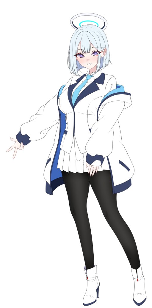 HazakyAF's tweet image. wip, short hair💙💙