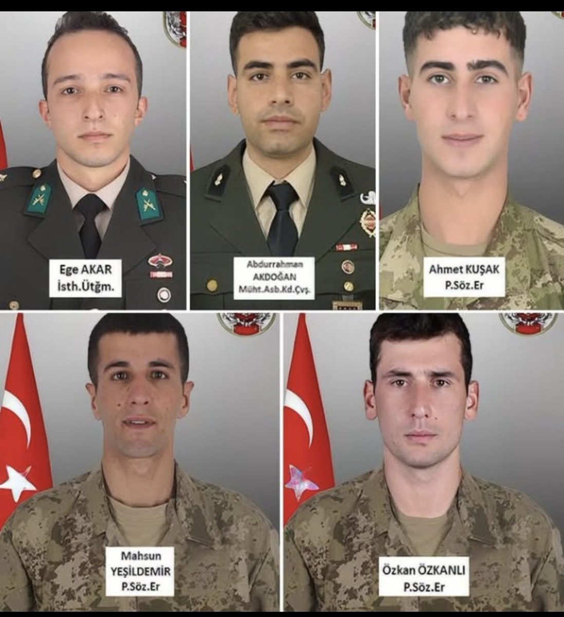 Pençe-Kilit Harekâtı Bölgesinde Şehit olan Askerlerimize Allah’tan rahmet; tedavisi devam etmekte olan Askerlerimize acil şifalar diliyorum.
Mekanları cennet olsun. Milletimizin başı sağolsun.