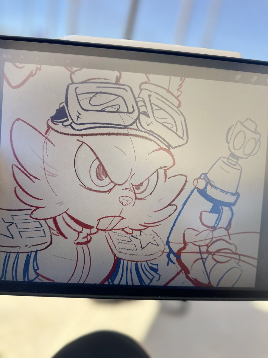 AlexDeligiannis's tweet image. Softball friendlies in Huntington today, three games back to back. Finally got to see my daughter play (a little) after 12 weeks down with a torn hamstring. This recovery is taking a loooong time. While I watch, I’m laying out some designs for more art I’ll be bringing to SDCC.