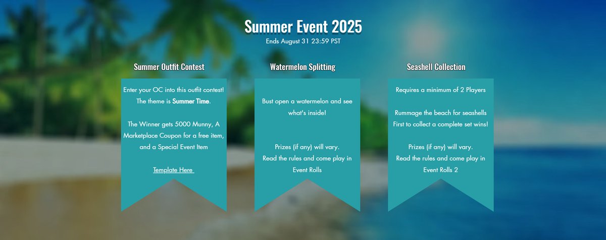 Org_Mem's tweet image. Summer Time Event is live~!
Come join the fun!