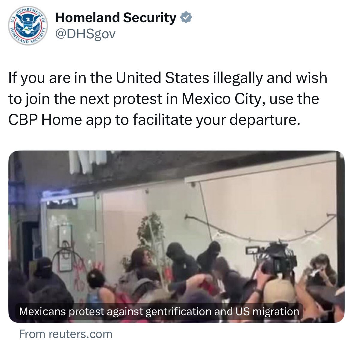 So they have Antifa in Mexico too?