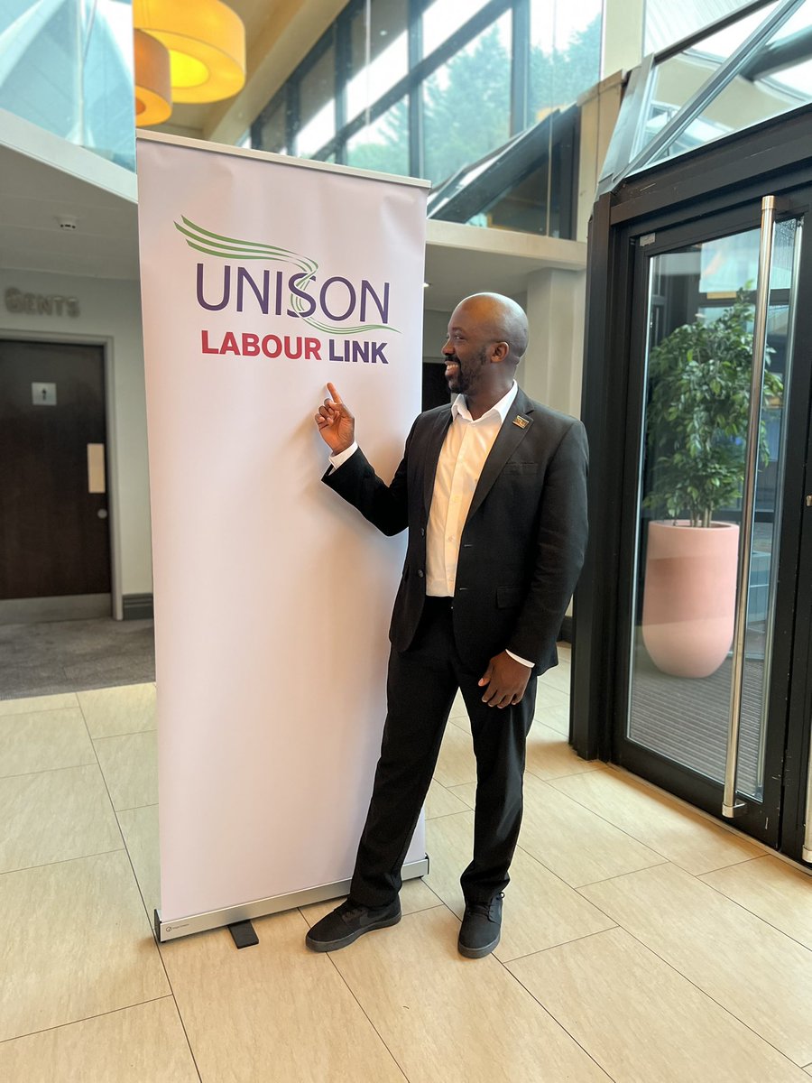 JoeOgundemuren's tweet photo. Repping @BlackUNISON at 2025 @unisontheunion #LabourLink Forum in Glasgow πποΈβπΏ
I spoke in support of the #UNISONCymru motion to End the Exploitation of Migrant Care Workers. Justice, dignity & fair pay should know no borders. π¦ΊβοΈ
#UNISONLabourLink #UNISON #MigrantCareWorkers