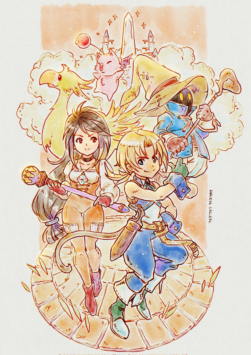 ChocoMago's tweet image. Final Fantasy IX 25th Anniversary!
I made these pieces 5 years ago. FFIX is my favorite game and the reason I became a video game artist! ✨
#FF9_25th
#FF9_25周年
#FF9祝25周年