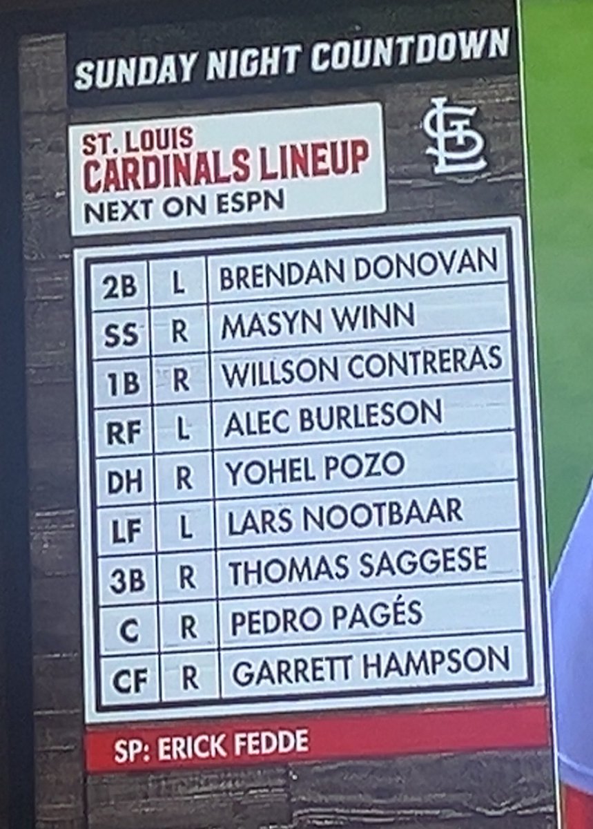 MLB wonders why ESPN doesn’t want them. Come on brotha this is what we’re rolling out for Sunday night baseball?! #post118wouldwin