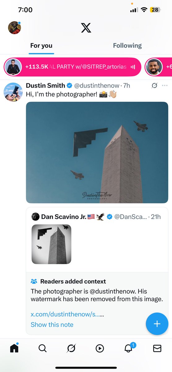 .<a href="/DanScavino/">Dan Scavino Jr.🇺🇸🦅</a> modifies pic and tries to take credit lol