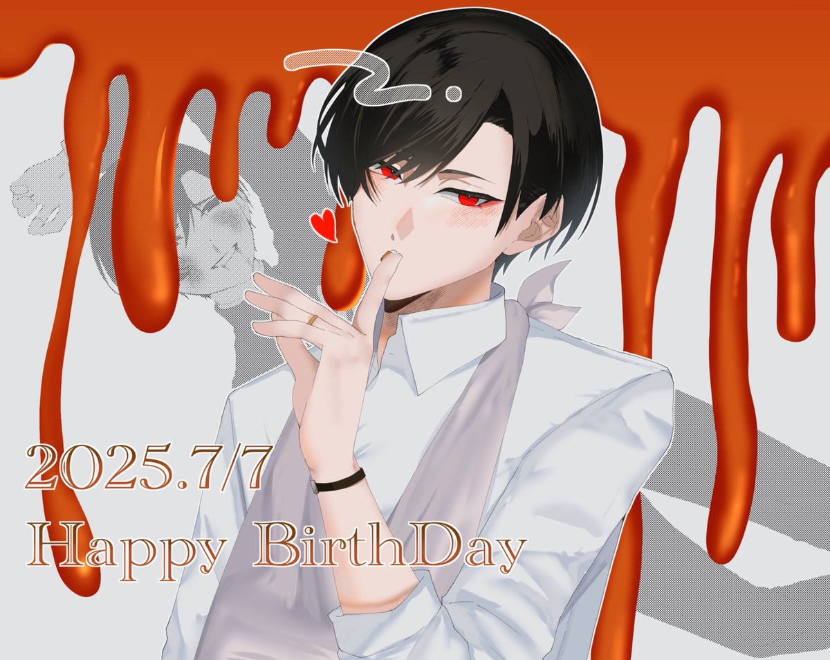 『 ずっと愛しています』
#有明2025爆誕24h
#大穢
上：moyさん <a href="/Moyyed_JY/">Moysotis_若忘叶草</a>
下：重葉さん <a href="/24kasaba0/">重葉</a>