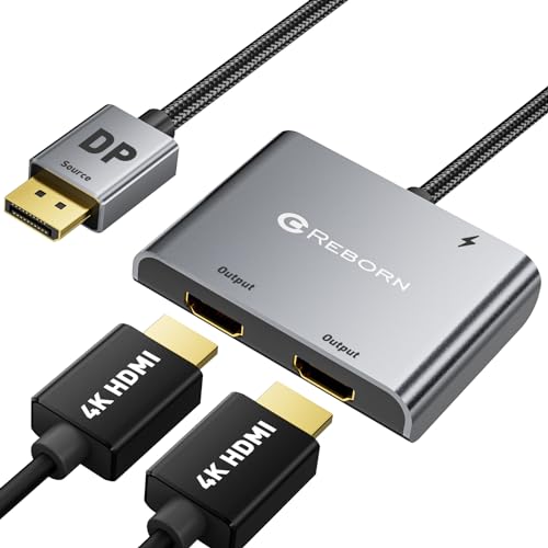 I just received a contribution towards Reborn DisplayPort to Dual HDMI Adapter 4K@60Hz Display Port to HDMI 1 in 2 Out Splitter for Dual Monitor Extended Display, DP Source to 2 HDMI Ad from blue3yednerd via Throne. Thank you! throne.com/bionicthief #Wishlist #Throne