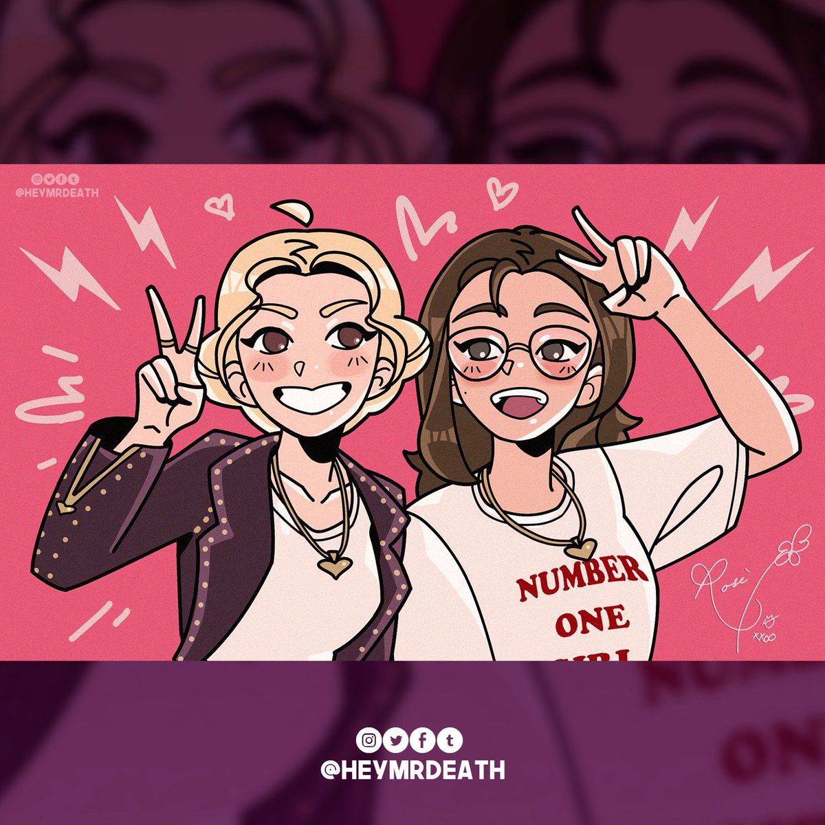 First commission of my comeback as an illustrator, and I promise it was pure coincidence that it happened at the same time as the comeback of my beloved Pinks 🖤🩷
#BLACKPINK #blackpinkrose #rose #BLACKPINK_WORLDTOUR2025 #drawing #illustration #heymrdeath #digitaldrawing