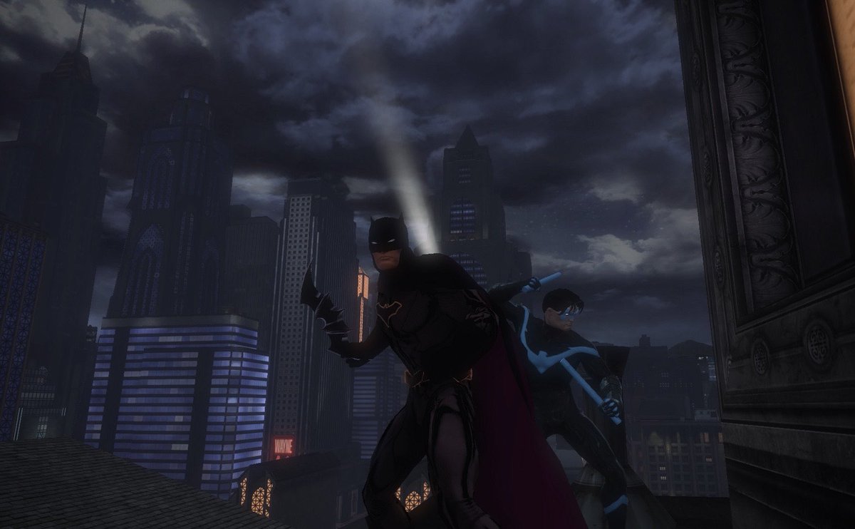 BatsDCUO's tweet image. Myself &amp;amp; Checkmate’s Nightwing. #DCUO 🦇