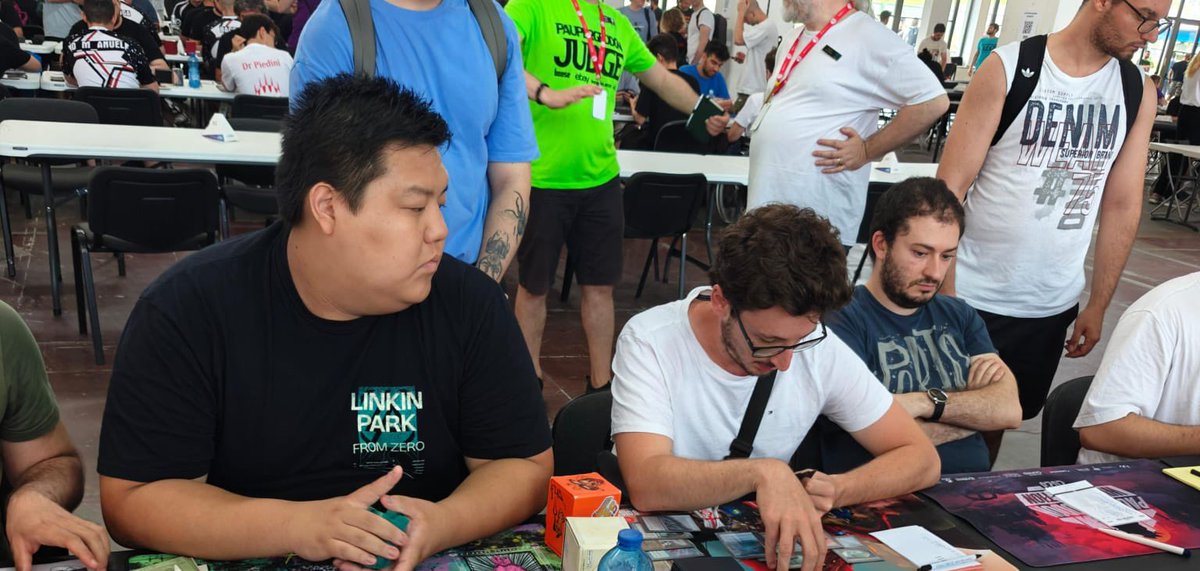 Eccoci qua! Here we are! First #mtg #modern destination qualifier (137 pl) and I win the Swiss (8 slot=top8 split) 
as always with my take on 
UB RANAS 💙🖤🐸!
Jace shine, Harbinger it’s the queen!
TY <a href="/BooseMtg/">BOOSE mtg</a> for the amazing playmat
<a href="/paupergeddon/">Paupergeddon Tournament</a> it’s the real gathering! ❤️