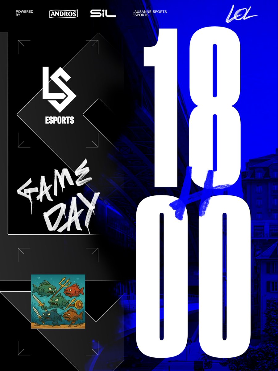 🚨HYPE ALERT🚨
L'équipe LoL affronte KDM, l'ancien no1 du dernier split de la prime league pour le 1er match 👀

Tous sur twitch.tv/lausanneTV  à 18h pour soutenir les boys 💪

#AllezLausanne ⚪️🔵