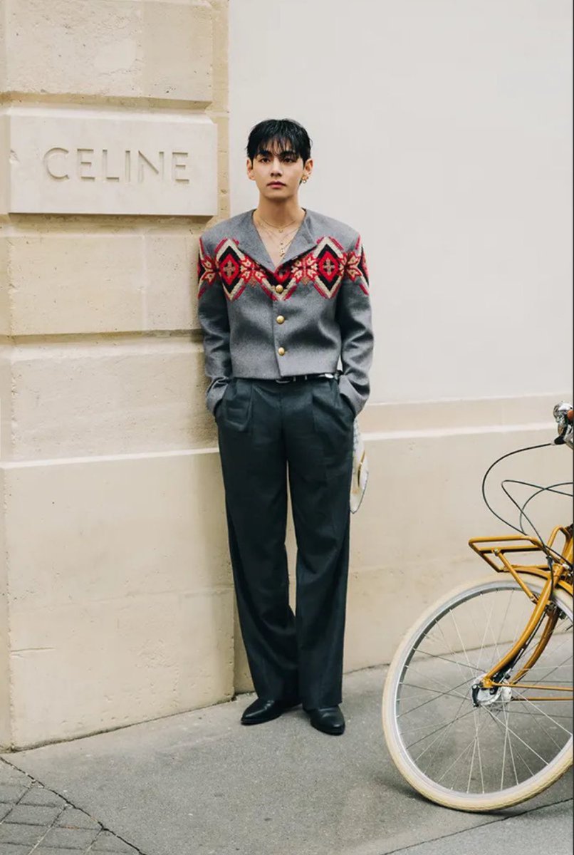 taeguide's tweet image. Celine boy V