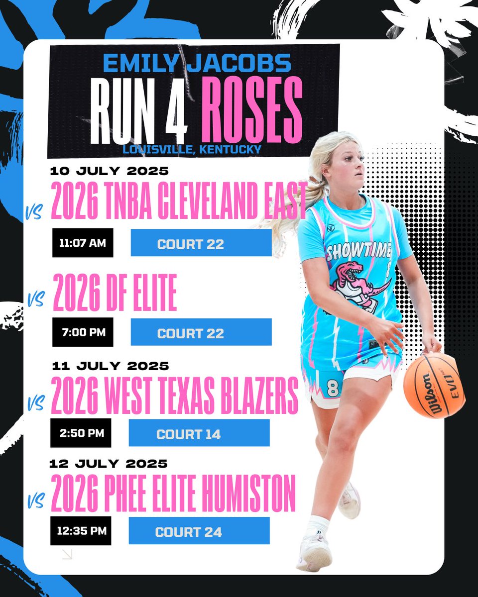 Emily Jacobs (@emilyjacobs30) on Twitter photo Here is my schedule for the Run 4 Roses tournament in Lousiville KY! Please come check us out!! Last ride!! đâď¸
<a href="/Bouncenation_J/">BounceNation_Fbc</a>
<a href="/Showtime_1tray/">Greg Wilson</a> <a href="/TFNsRun4Roses/">TFN's Run 4 Roses</a> <a href="/PHN_Sports/">Powerhouse Nation Sports</a> <a href="/GHSWriteups/">Georgia Highschool Writeups âđź</a> <a href="/woodstockgbb/">WoodstockGBB</a> <a href="/LongwoodWBB/">Longwood Womenâs Basketball</a> <a href="/CoastalWBB/">Coastal Womenâs Basketball</a> <a href="/Coker_WBB/">Coker Women's Basketball</a> <a href="/Newberrywomenbb/">Newberry_womensbasketball</a> @WallacestateWBB Here is my schedule for the Run 4 Roses tournament in Lousiville KY! Please come check us out!! Last ride!! đâď¸
<a href="/Bouncenation_J/">BounceNation_Fbc</a>
<a href="/Showtime_1tray/">Greg Wilson</a> <a href="/TFNsRun4Roses/">TFN's Run 4 Roses</a> <a href="/PHN_Sports/">Powerhouse Nation Sports</a> <a href="/GHSWriteups/">Georgia Highschool Writeups âđź</a> <a href="/woodstockgbb/">WoodstockGBB</a> <a href="/LongwoodWBB/">Longwood Womenâs Basketball</a> <a href="/CoastalWBB/">Coastal Womenâs Basketball</a> <a href="/Coker_WBB/">Coker Women's Basketball</a> <a href="/Newberrywomenbb/">Newberry_womensbasketball</a> @WallacestateWBB