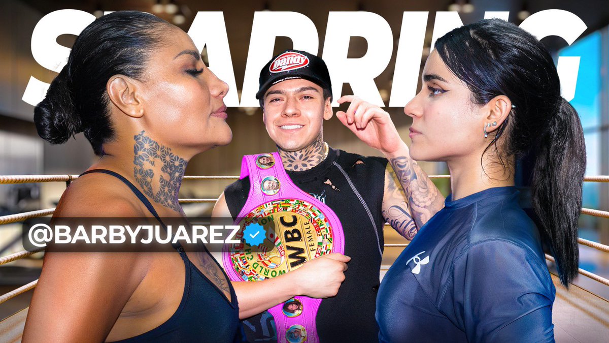 SPARRING Y ENTRENAMIENTO CON  BARBY JUÁREZ LA BOXEADORA TOP 1 DE LA HISTORIA MEXICANA 🔥🥊  - youtu.be/LFM4FPhmg70
