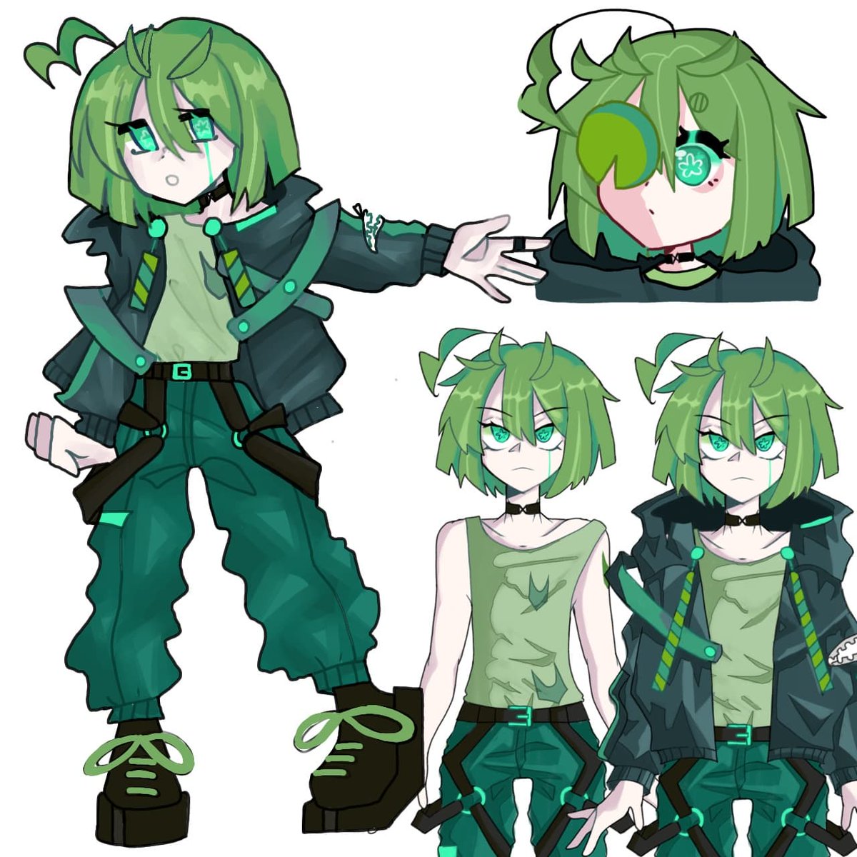 iatev1995's tweet image. bro got a bit of a glow up #digitalart #originalcharacter