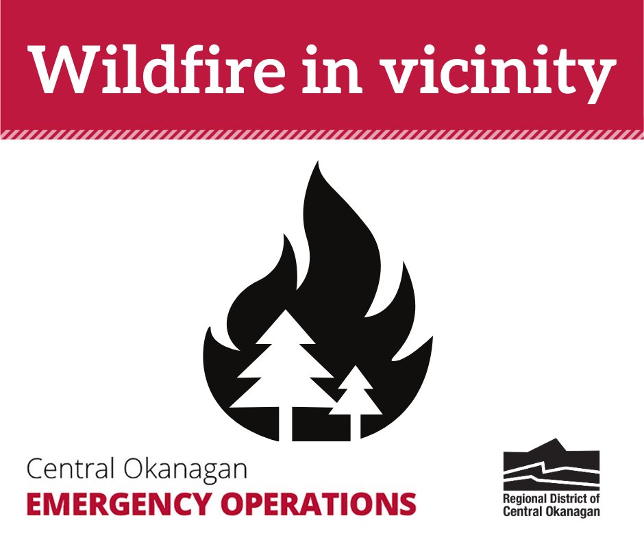 CO_Emerg's tweet image. We are aware of wildfire near the Kelowna International Airport. Crews are responding & the EOC is activated. More info to come.
🔺Updates will be posted on cordermergency.ca
