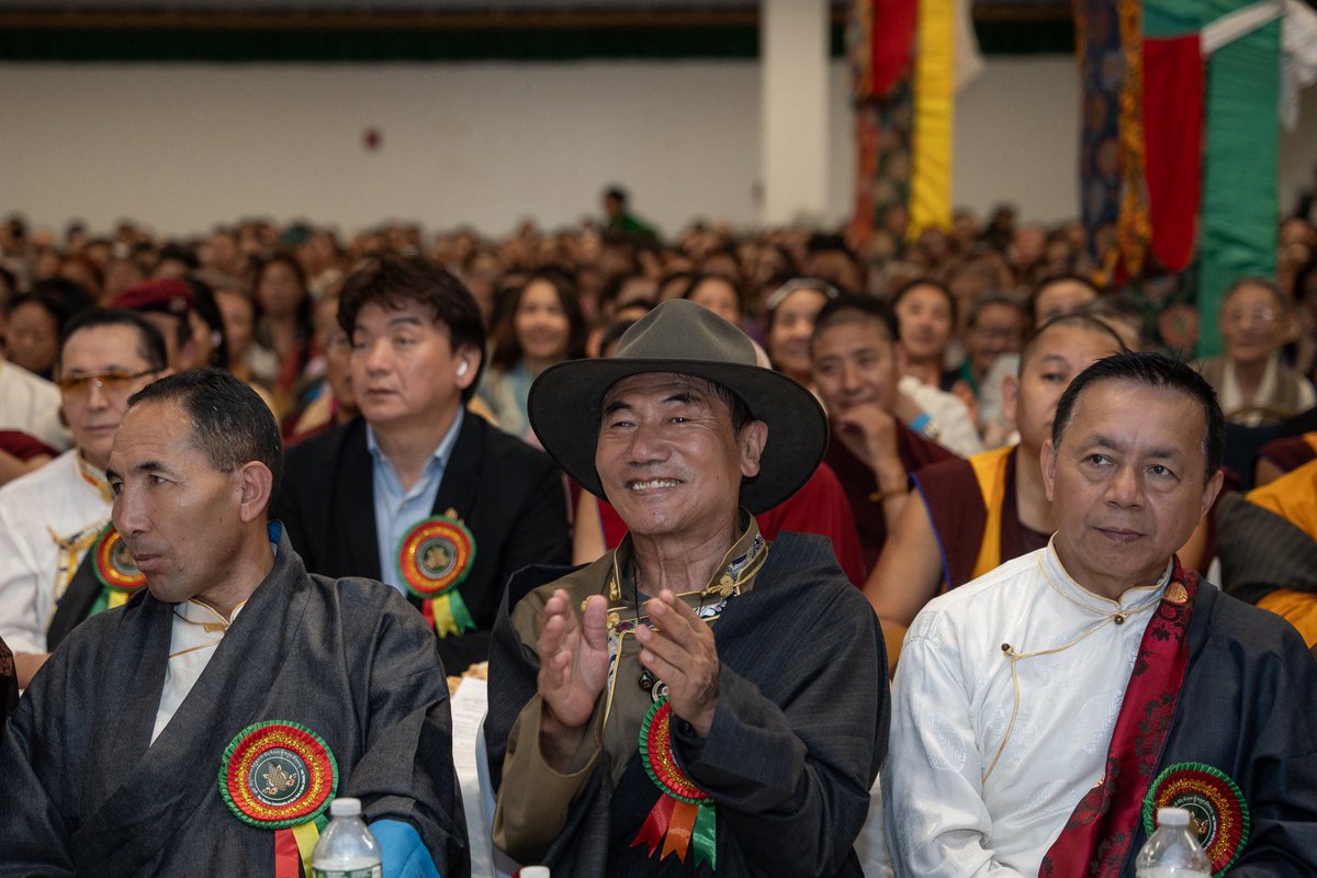NYCMayor's tweet photo. The Dalai Lama is a profound spiritual leader whose teachings and practices can resonate with all people. As a lover of the Buddhist tradition, I was so honored to celebrate his 90th birthday with the Tibetan Community of New York and New Jersey. https://t.co/93EJV6rbJK