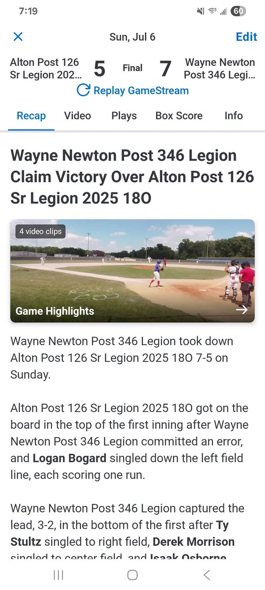 Terre Haute Post 346 ⚾️ tweet media