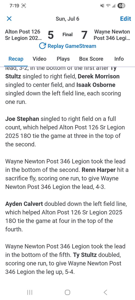 Terre Haute Post 346 ⚾️ tweet media