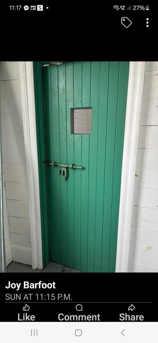Original Jail cell in Greenspond Court House (PS we cannot find the key - all the best)