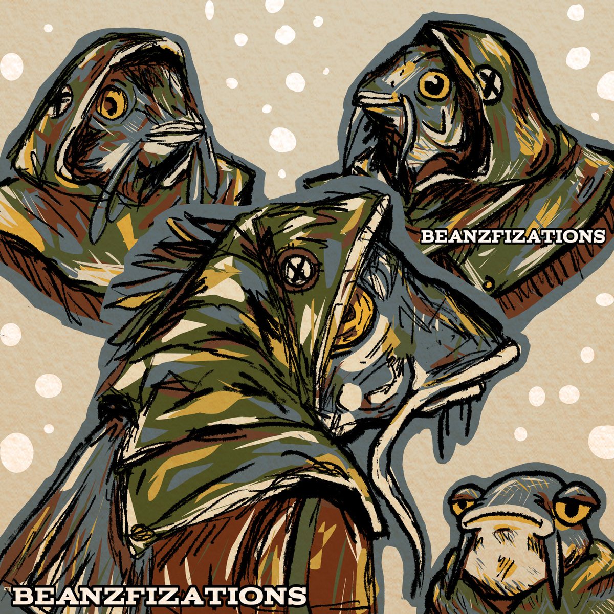 BeanzFizartionz's tweet image. My first artfight attack: Wobblegong (character by artfight.net/~oliver0il) 
#artfightattack #artfight #TEAMFOSSILS