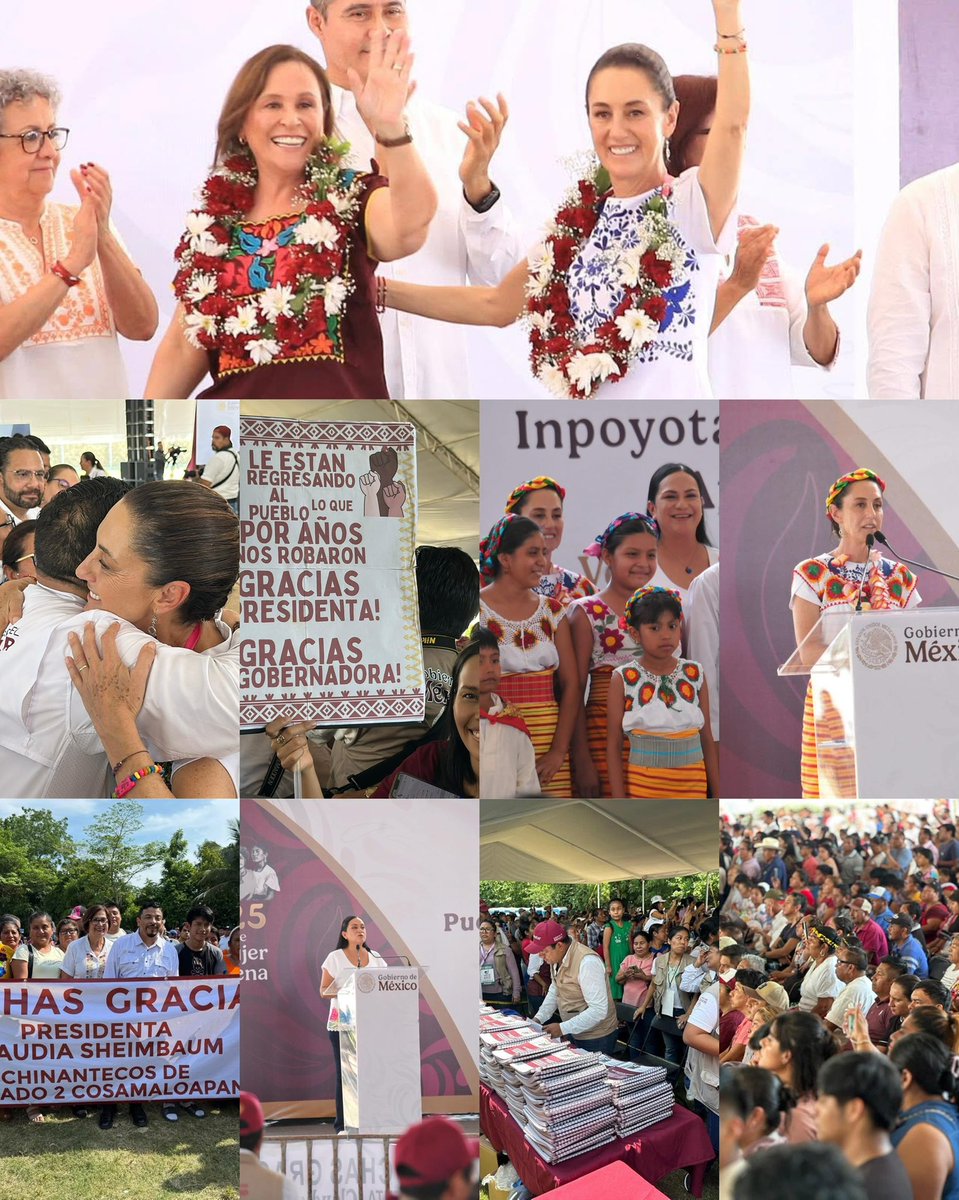 ¡¡Amor con amor se paga!!
<a href="/Claudiashein/">Claudia Sheinbaum Pardo</a> 
<a href="/A_MontielR/">Ariadna Montiel Reyes</a> 
<a href="/rocionahle/">Rocío Nahle</a> 

facebook.com/share/p/16jLm7…