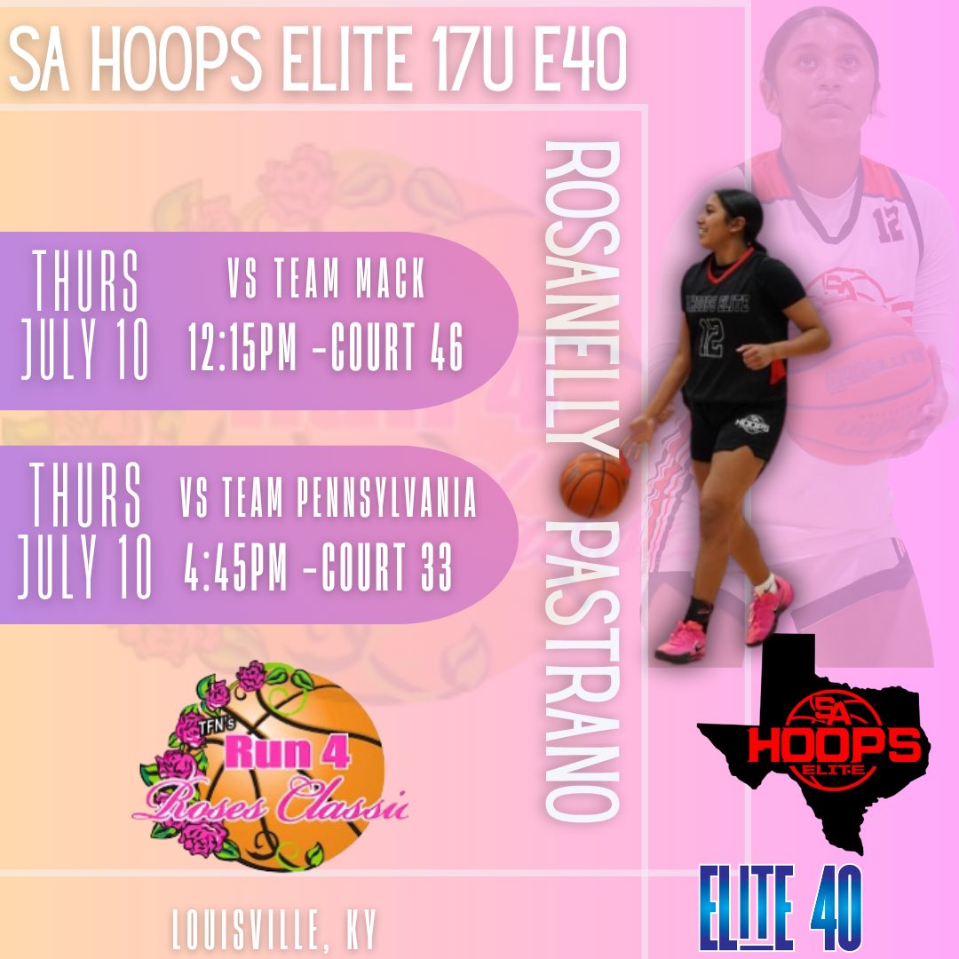 It’s almost time!
<a href="/SAHoopsElite/">SA Hoops Elite</a> <a href="/Elite40League/">Elite 40 League</a> <a href="/TFNsRun4Roses/">TFN's Run 4 Roses</a>