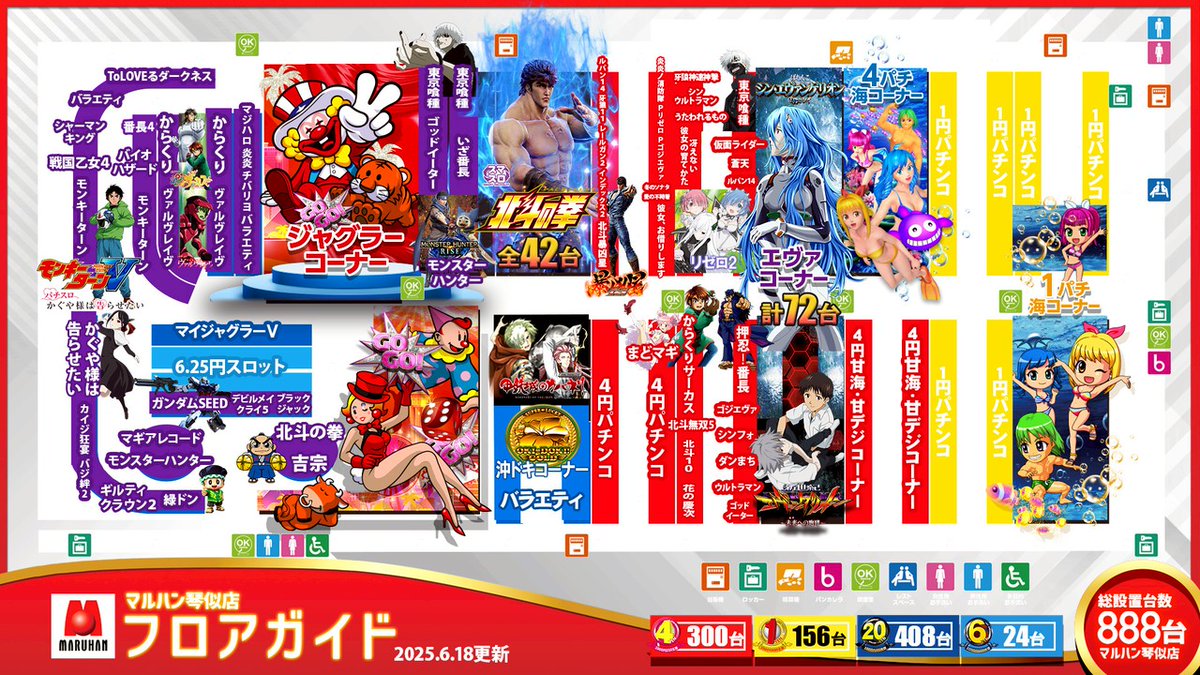 マルハン琴似店 店長ミヤです。 本日はスムーズな抽選及び再整列に ご