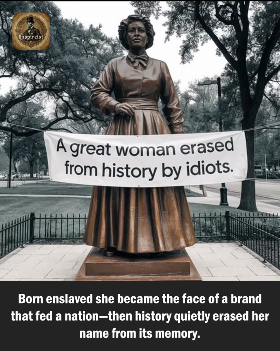 brosephblake's tweet image. She was born into slavery—yet rose to become one of advertising’s earliest icons. Her name was Nancy Green, though the world knew her as “Aunt Jemima.”
In 1893, at the age of 56, Green made her debut at the World’s Fair in Chicago, promoting a new self-rising pancake mix. Her…