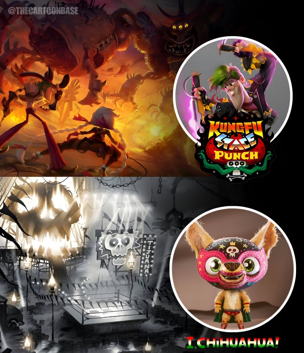 ¡SIGUEN VIVOS!

Nuevos artes oficiales de 'Kung-Fu Space Punch' y 'I Chihuahua', dos de los próximos proyectos de Jorge R. Gutiérrez:

● Kung-Fu Space Punch es un western espacial ambientado en el México futurista y sigue a dos cazarrecompensas llamados Johnny Holliday y Ramona