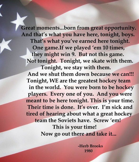 Miracle on Ice pregame speech
