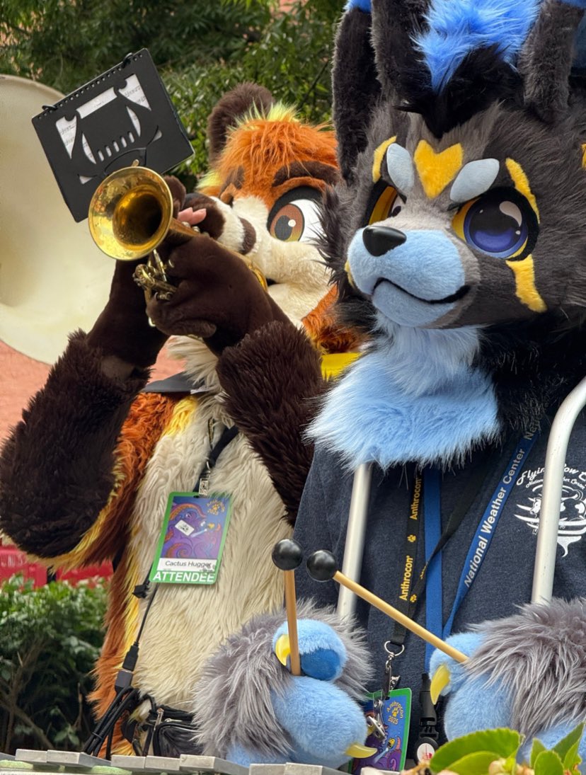 Twystal_'s tweet image. My con summed up in one photo
📸- @AnjinOtter
Favorite photo of my suit taken yet
#anthrocon2025 #anthrocon #furry #fursuit