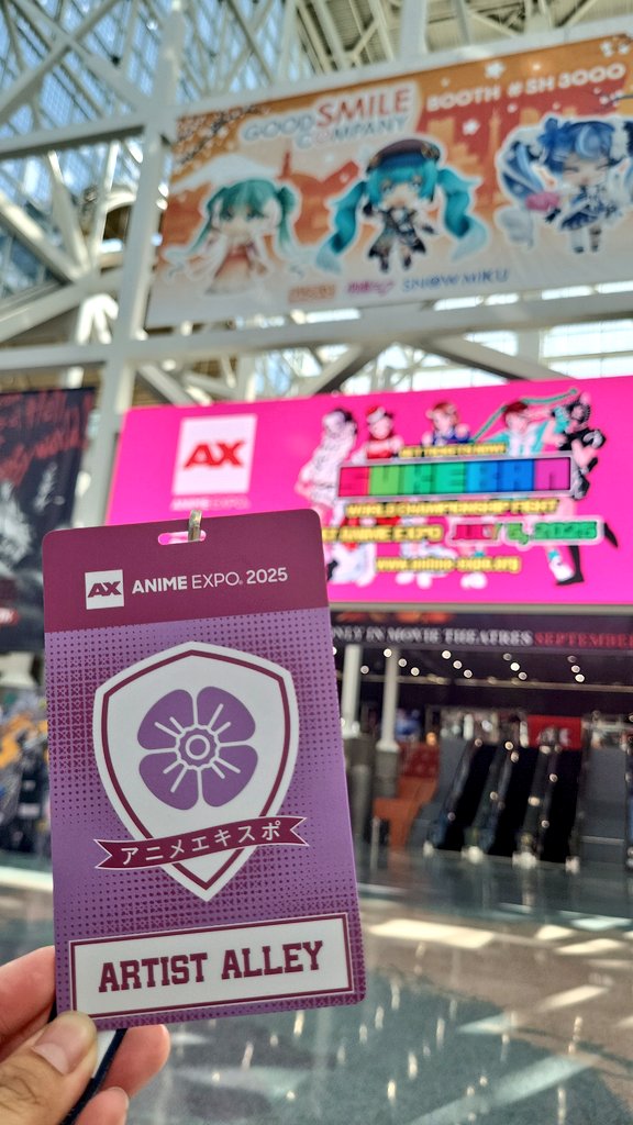 E1GNA_'s tweet photo. AX 2025 DONE!! Thank you to all those who visited 😭💛 my first AX in years and it was actually so fun! https://t.co/egwO90YEmU